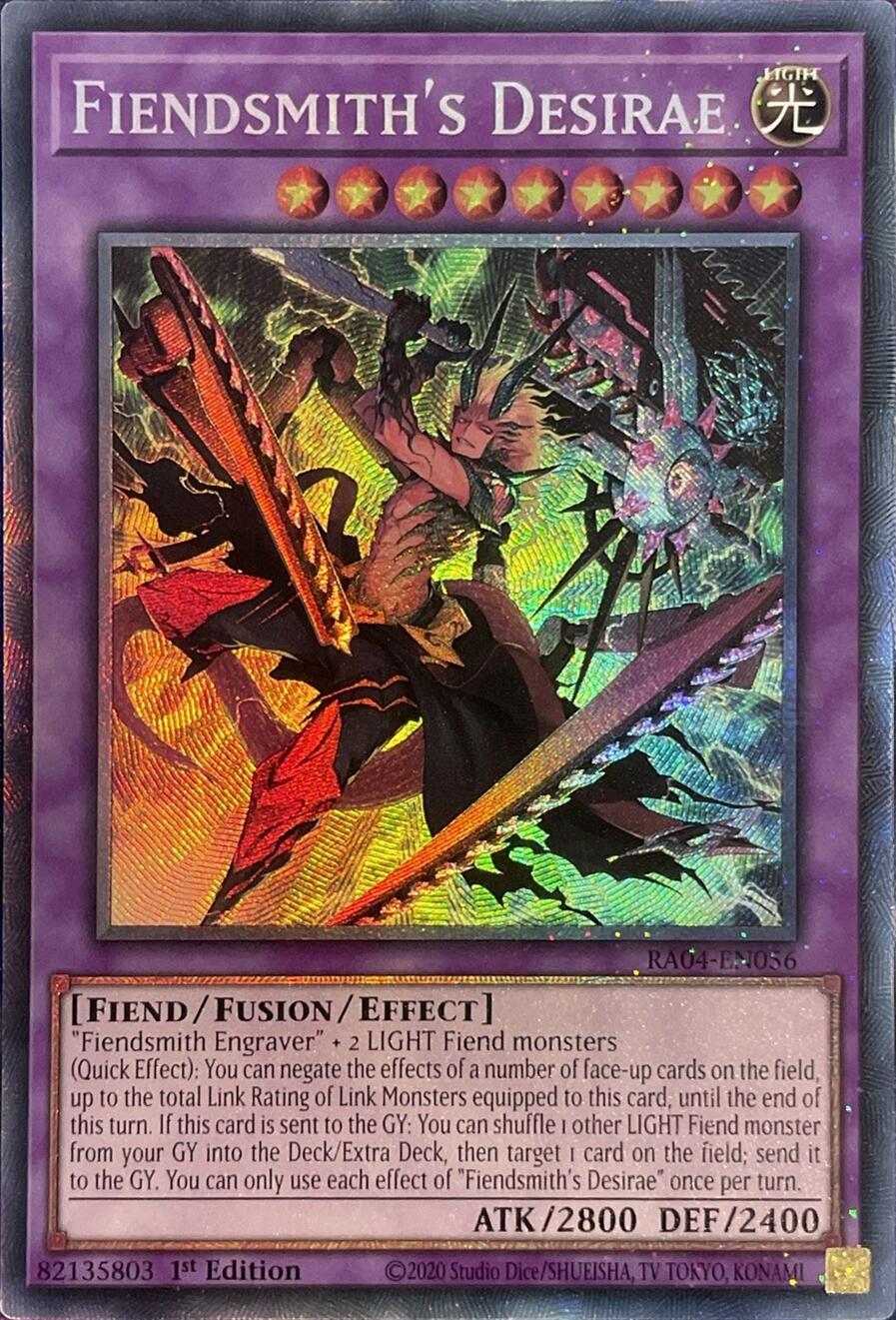 Fiendsmith's Desirae [RA04-EN056] Prismatic Collector's Rare | Total Play
