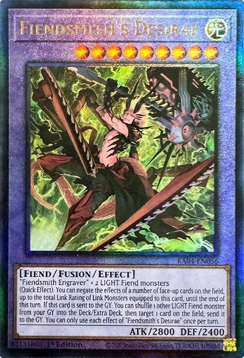 Fiendsmith's Desirae [RA04-EN056] Prismatic Ultimate Rare | Total Play