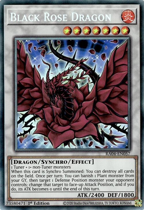 Black Rose Dragon [RA04-EN057] Prismatic Collector's Rare | Total Play