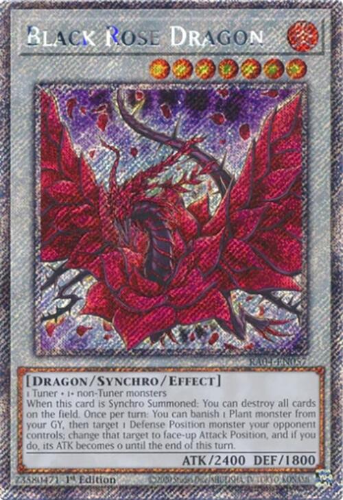 Black Rose Dragon [RA04-EN057] Platinum Secret Rare | Total Play