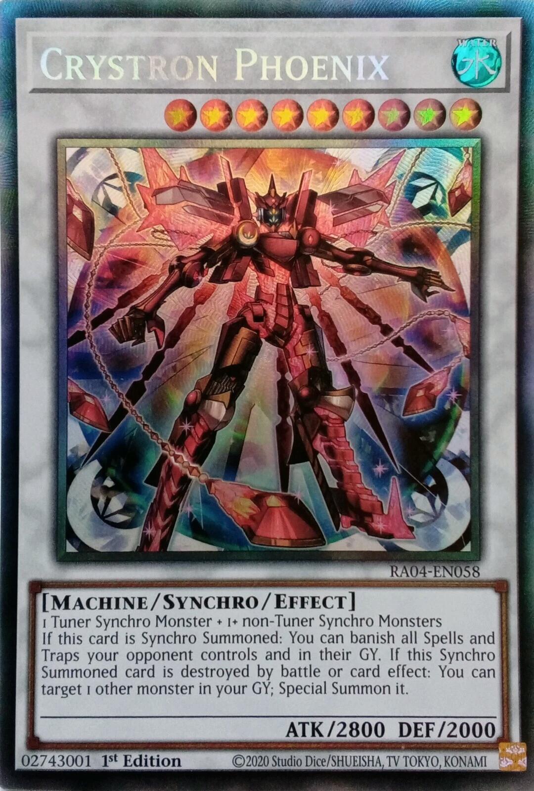 Crystron Phoenix [RA04-EN058] Prismatic Collector's Rare | Total Play