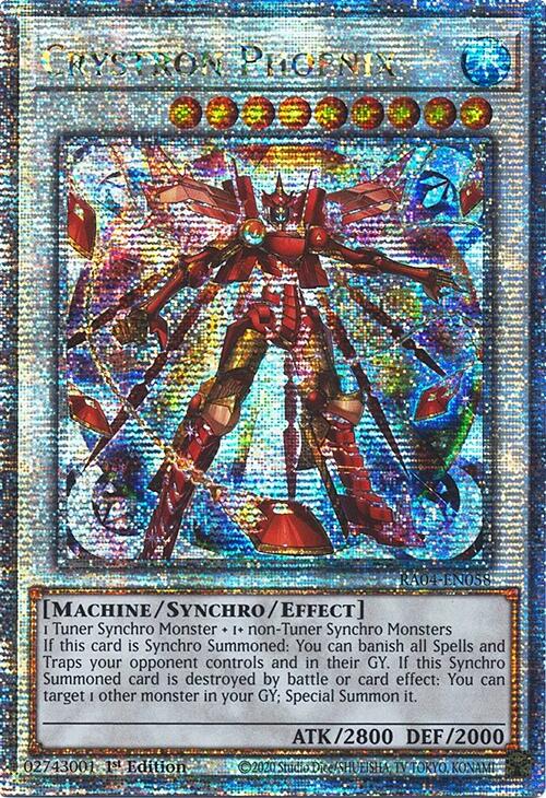 Crystron Phoenix [RA04-EN058] Quarter Century Secret Rare | Total Play