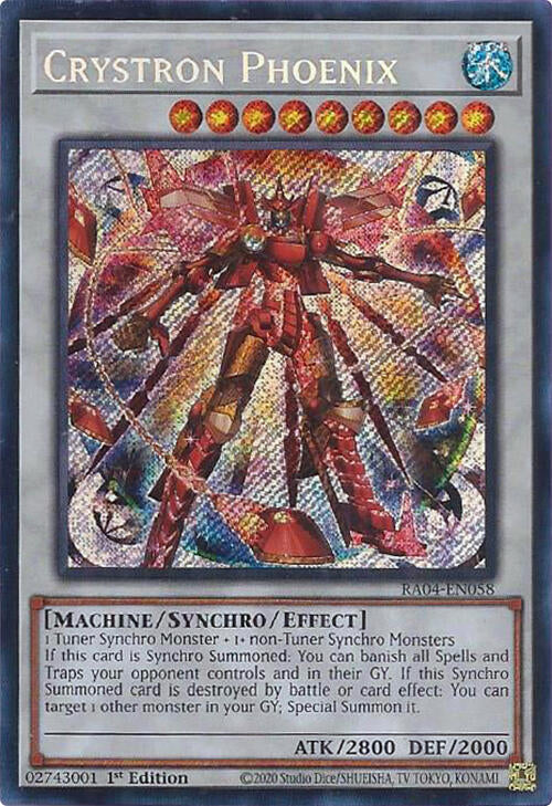 Crystron Phoenix [RA04-EN058] Secret Rare | Total Play