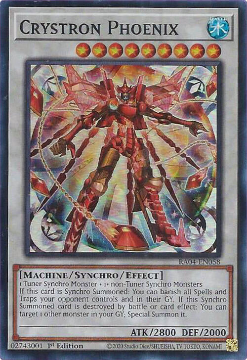 Crystron Phoenix [RA04-EN058] Super Rare | Total Play