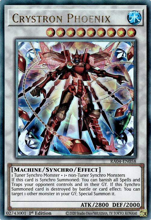 Crystron Phoenix [RA04-EN058] Prismatic Ultimate Rare | Total Play
