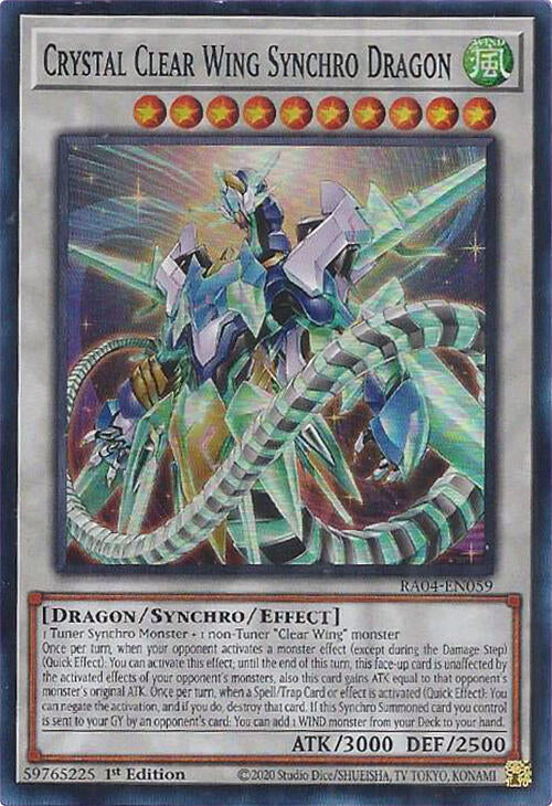 Crystal Clear Wing Synchro Dragon [RA04-EN059] Super Rare | Total Play