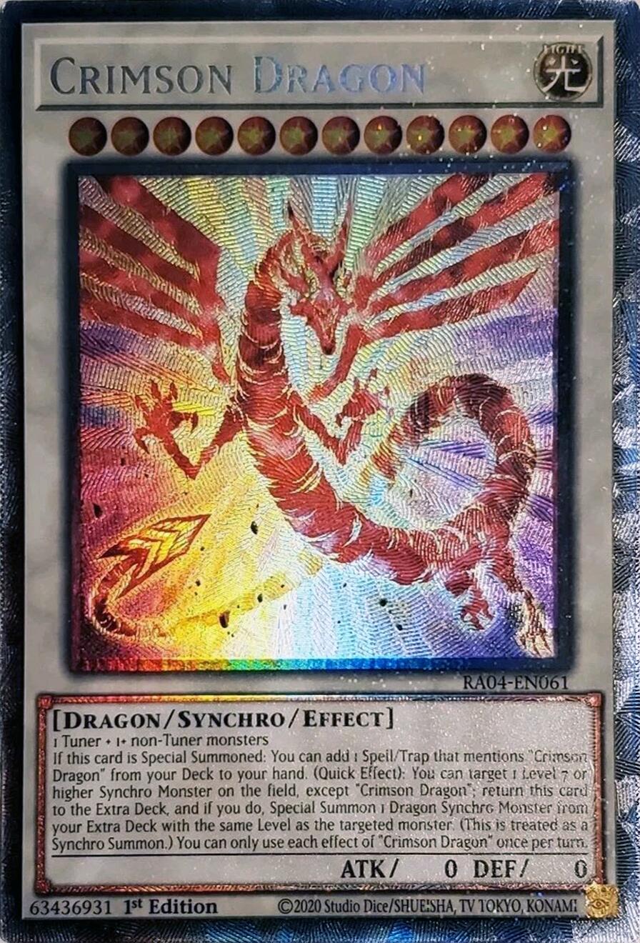 Crimson Dragon (card) [RA04-EN061] Prismatic Collector's Rare | Total Play