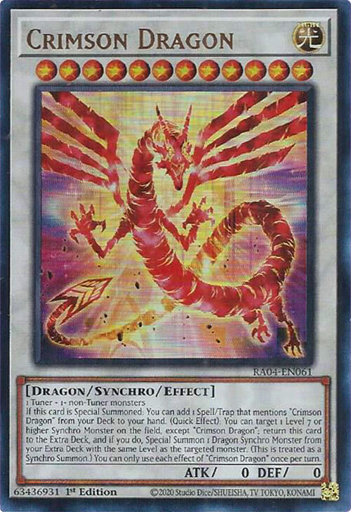 Crimson Dragon (card) [RA04-EN061] Ultra Rare | Total Play