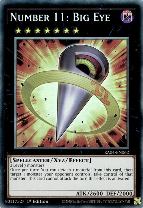 Number 11: Big Eye [RA04-EN062] Prismatic Collector's Rare | Total Play