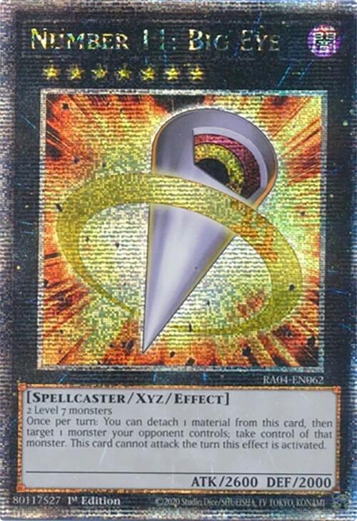 Number 11: Big Eye [RA04-EN062] Quarter Century Secret Rare | Total Play