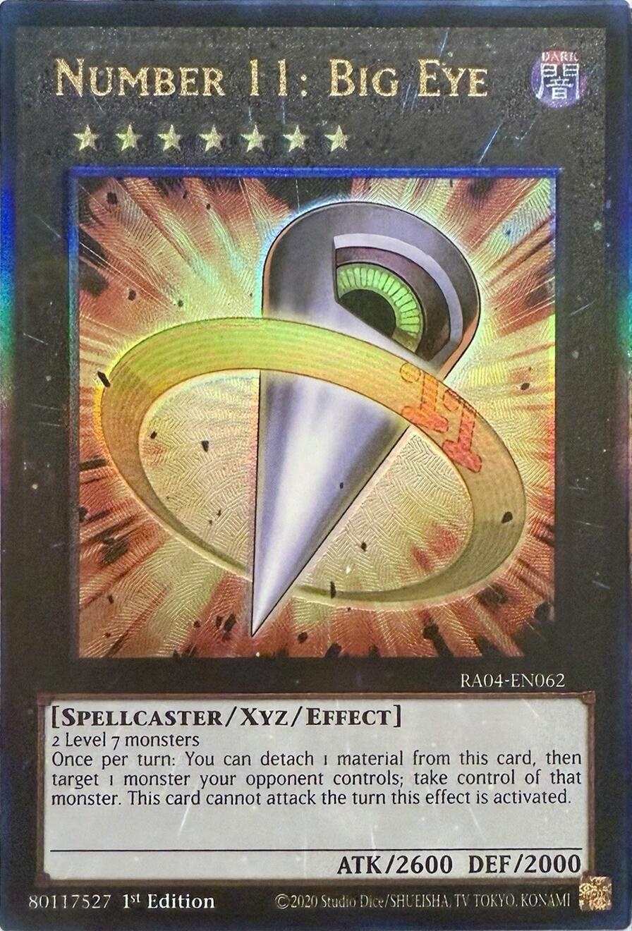 Number 11: Big Eye [RA04-EN062] Prismatic Ultimate Rare | Total Play