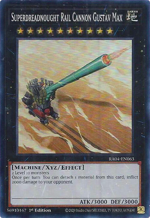 Superdreadnought Rail Cannon Gustav Max [RA04-EN063] Super Rare | Total Play