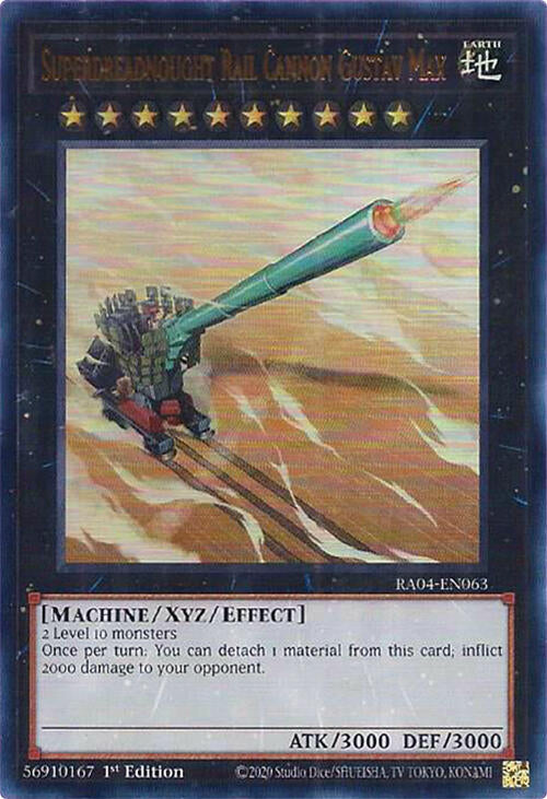 Superdreadnought Rail Cannon Gustav Max [RA04-EN063] Ultra Rare | Total Play