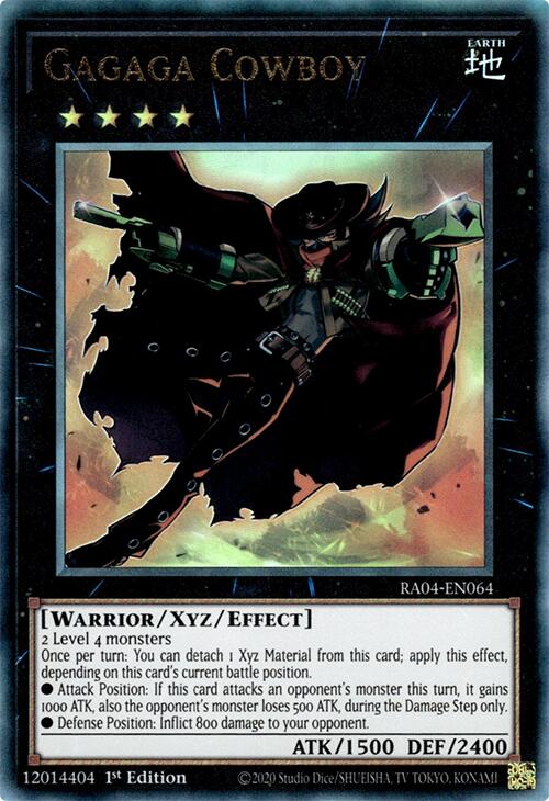 Gagaga Cowboy [RA04-EN064] Prismatic Ultimate Rare | Total Play