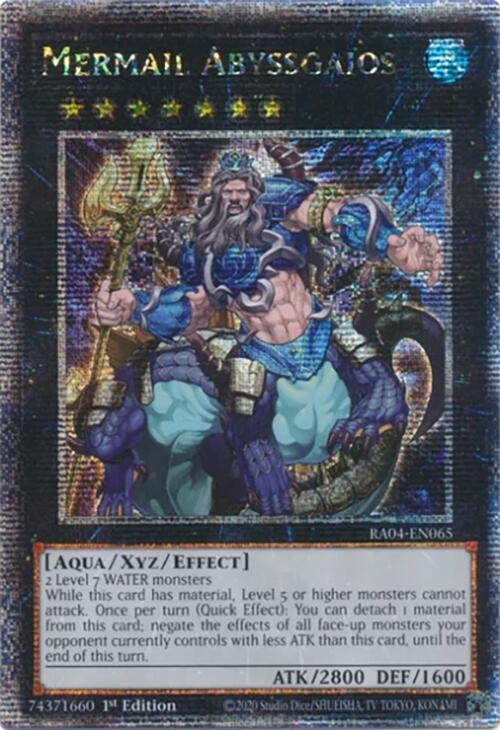 Mermail Abyssgaios [RA04-EN065] Quarter Century Secret Rare | Total Play