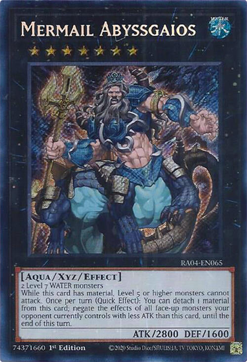 Mermail Abyssgaios [RA04-EN065] Secret Rare | Total Play