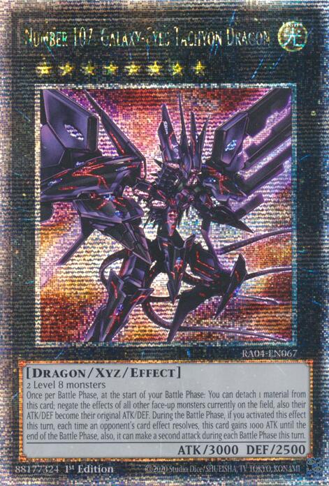 Number 107: Galaxy-Eyes Tachyon Dragon [RA04-EN067] Quarter Century Secret Rare | Total Play