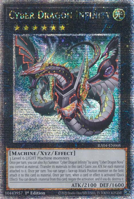 Cyber Dragon Infinity (Alternate Art) [RA04-EN068] Quarter Century Secret Rare | Total Play