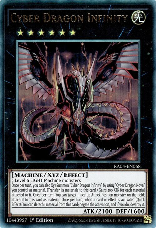 Cyber Dragon Infinity [RA04-EN068] Prismatic Ultimate Rare | Total Play