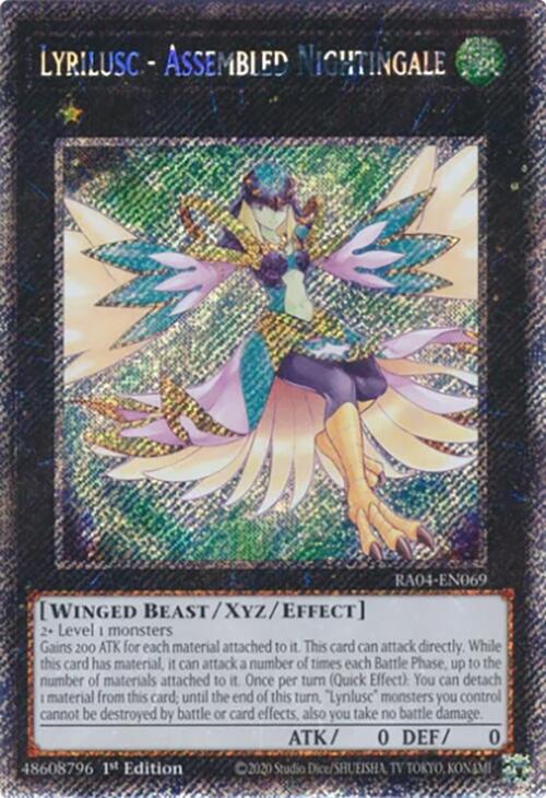 Lyrilusc - Assembled Nightingale [RA04-EN069] Platinum Secret Rare | Total Play