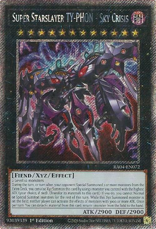 Super Starslayer TY-PHON - Sky Crisis [RA04-EN072] Platinum Secret Rare | Total Play