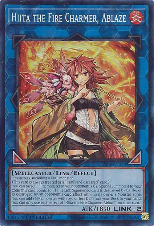 Hiita the Fire Charmer, Ablaze [RA04-EN074] Super Rare | Total Play