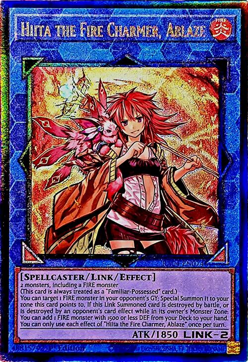 Hiita the Fire Charmer, Ablaze [RA04-EN074] Prismatic Ultimate Rare | Total Play