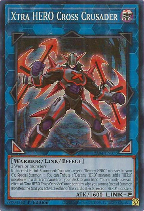Xtra HERO Cross Crusader [RA04-EN076] Super Rare | Total Play