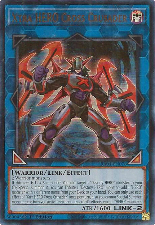 Xtra HERO Cross Crusader [RA04-EN076] Ultra Rare | Total Play