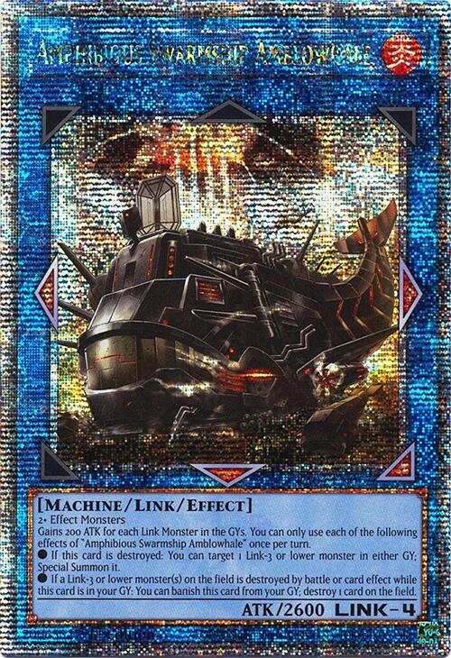Amphibious Swarmship Amblowhale [RA04-EN077] Quarter Century Secret Rare | Total Play