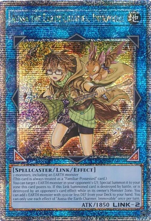 Aussa the Earth Charmer, Immovable [RA04-EN078] Quarter Century Secret Rare | Total Play