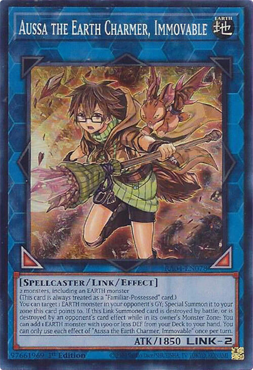 Aussa the Earth Charmer, Immovable [RA04-EN078] Super Rare | Total Play