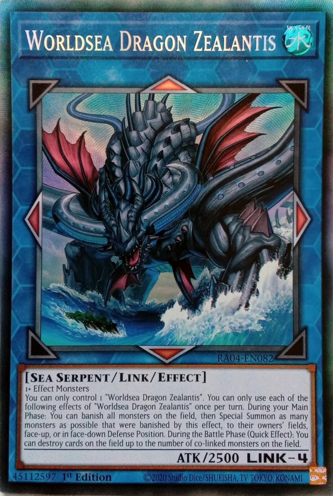 Worldsea Dragon Zealantis [RA04-EN082] Prismatic Collector's Rare | Total Play