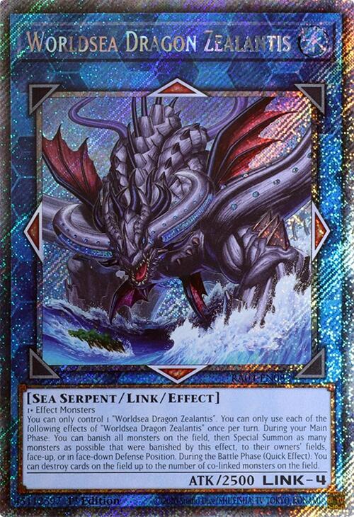 Worldsea Dragon Zealantis [RA04-EN082] Platinum Secret Rare | Total Play