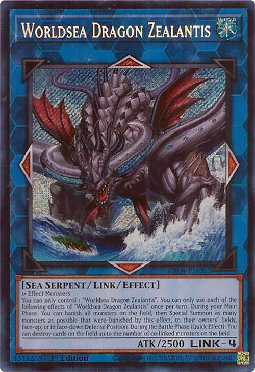 Worldsea Dragon Zealantis [RA04-EN082] Secret Rare | Total Play