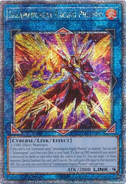 Salamangreat Raging Phoenix [RA04-EN083] Quarter Century Secret Rare | Total Play