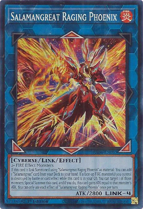 Salamangreat Raging Phoenix [RA04-EN083] Super Rare | Total Play