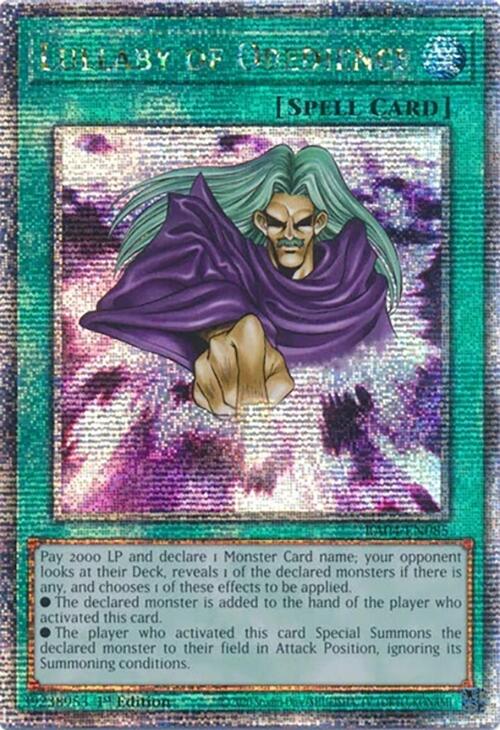 Lullaby of Obedience [RA04-EN085] Quarter Century Secret Rare | Total Play