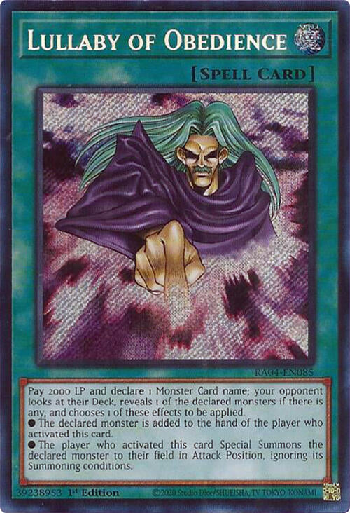 Lullaby of Obedience [RA04-EN085] Secret Rare | Total Play