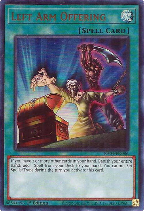 Left Arm Offering [RA04-EN086] Ultra Rare | Total Play