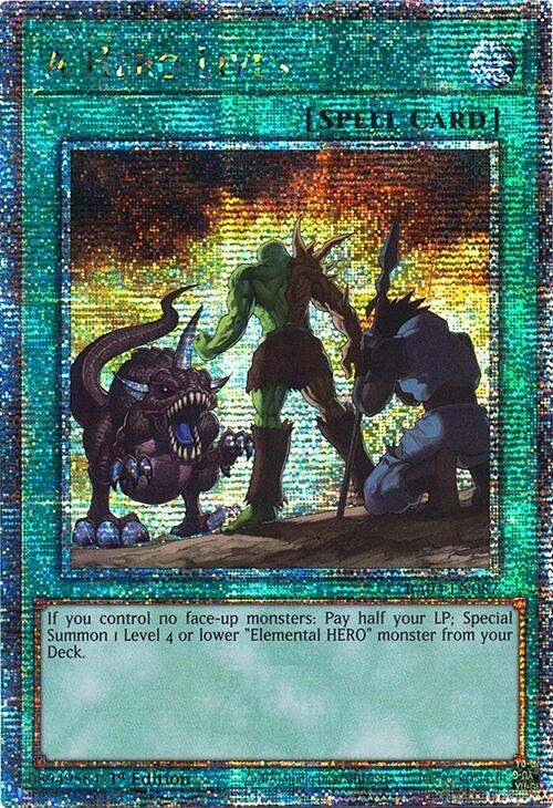 A Hero Lives [RA04-EN087] Quarter Century Secret Rare | Total Play