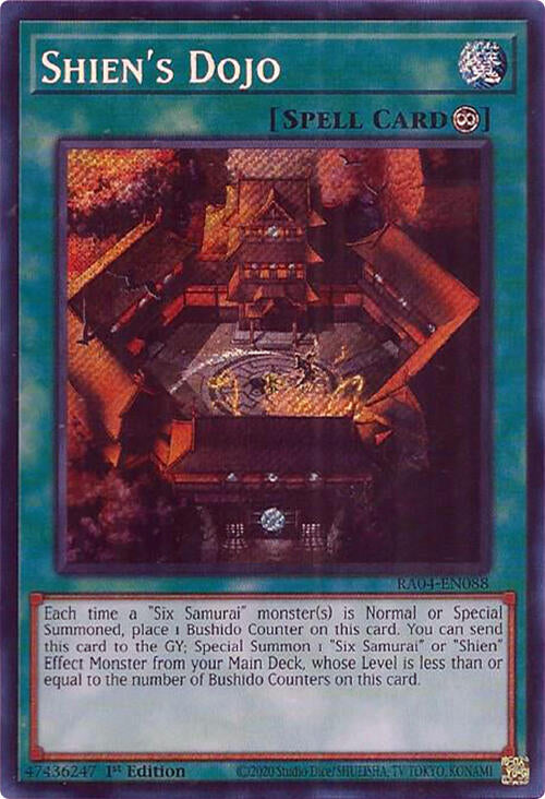 Shien's Dojo [RA04-EN088] Secret Rare | Total Play