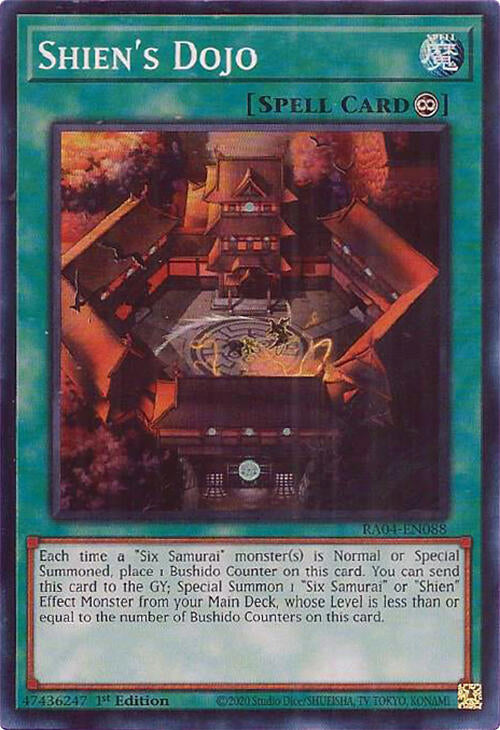 Shien's Dojo [RA04-EN088] Super Rare | Total Play