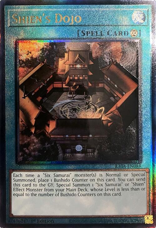 Shien's Dojo [RA04-EN088] Prismatic Ultimate Rare | Total Play