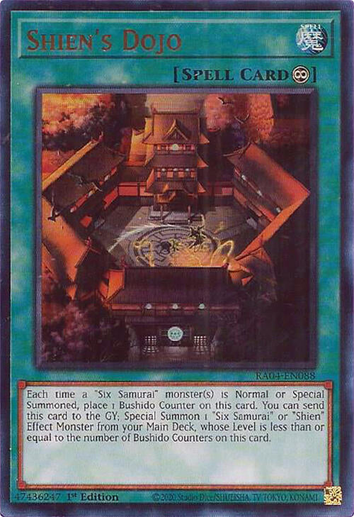 Shien's Dojo [RA04-EN088] Ultra Rare | Total Play
