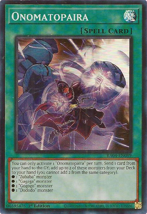 Onomatopaira [RA04-EN089] Super Rare | Total Play