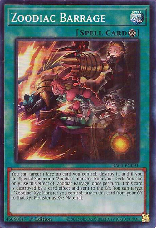 Zoodiac Barrage [RA04-EN091] Super Rare | Total Play