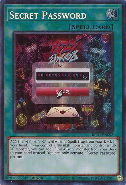 Secret Password [RA04-EN095] Secret Rare | Total Play