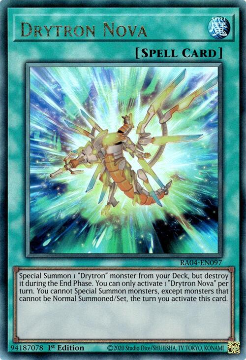Drytron Nova [RA04-EN097] Prismatic Ultimate Rare | Total Play