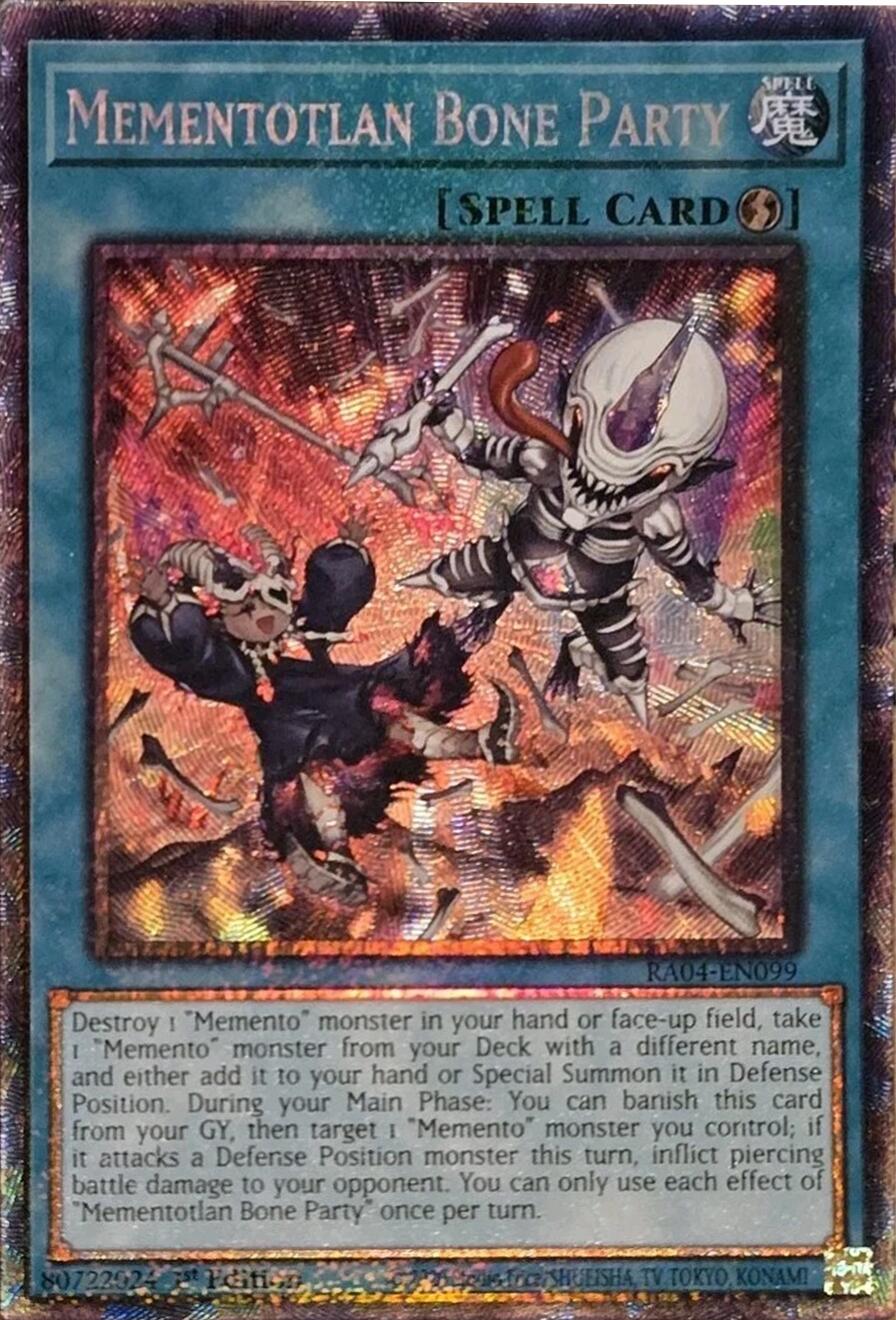 Mementotlan Bone Party [RA04-EN099] Prismatic Collector's Rare | Total Play